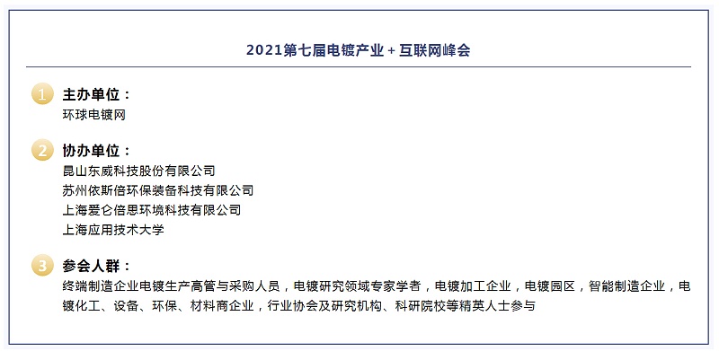 第七屆電鍍產業(yè)+互聯網峰會